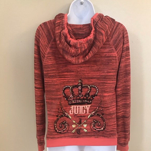 Juicy Couture Velour Hooded Jacket Size L - Picture 4 of 8